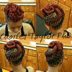 Rock it Loc Updos, Lock Styles, Dread Styles, Locs Styles, Loc Hairstyles, Dreads Girl