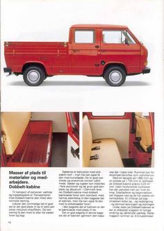 an old red truck is shown in this ad for the automobile manufacturer's company