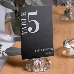 the table numbers are placed on top of each other