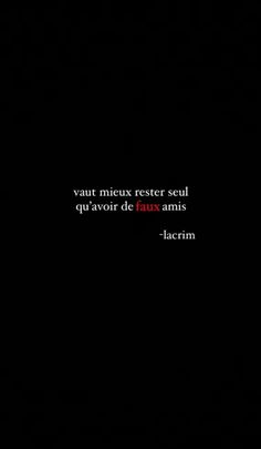 a black background with the words vaut mix rester seul up avoir de flux anns