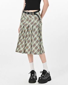 Good Manners Plaid Kilt Skirt | Women's Skirts – Boogzel Clothing Trendy Pleated Plaid Bottoms, Plaid Pleated Mini Skirt For Spring, Casual Pleated Plaid Skirt, Summer Plaid Mini Pleated Skirt, Plaid Relaxed Work Skirt, Plaid Flared Pleated Skirt With Lining, Plaid Flared Pleated Lined Skirt, Casual Plaid Pleated Skirt, Trendy Plaid Pleated Skirt For Fall