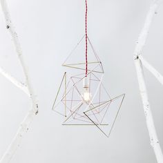 a light that is hanging from a wire