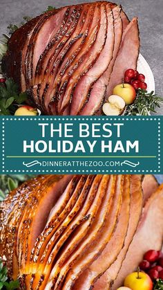 the best holiday ham recipe with apples and cranberries