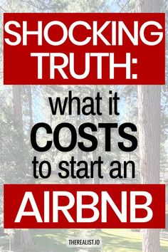 Don't start an Airbnb without knowing the true cost first! You need this comprehensive guide Start An Airbnb, Income Property, Airbnb Host