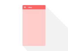 an image of a pink folder with the word inbox on it's side