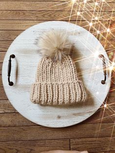 Hand knit in 100% Peruvian Wool. A perfect finishing piece to all of your cold-weather outfits!  *All hats are made to order unless listed as a finished item. Please allow up to 1 week for beanie orders to ship. Fits average size teen to adult woman's head (22") Peruvian wool is amazingly soft, as well as being a natural + breathable fiber. This means it works with your body! Keeping you warm and cozy when you need it most, without overheating you.  Wool will hold it's shape and last a long time if taken care of properly. The faux fur pompoms are tied inside, easily removable. Remove the pompom to HAND WASH your hat. Never put it or the pompom in a washer or dryer. 100% biodegradable wool and NEVER any mulesing involved. ♥ Thank you for stopping by EMBKNIT and supporting handmade. We hope Luxury Cream Wool Hat, Rainbow Hats, Pink Hat, Cold Weather Outfits, Blue Hat, Wool Hat, Wedding Shop, Warm And Cozy, Hand Knitting