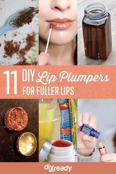 11 DIY Lip Plumper Ideas for Naturally Plump Lips Lip Plumpers, Coffee Facial, Homemade Lotion, Home Remedies For Hair, Luscious Hair, Natural Therapy