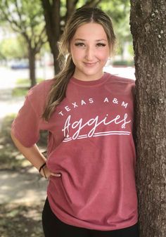 Texas A&M Aggies Womens Maroon New Basic Short Sleeve T-Shirt - 16650758 Womens College Shirts, School Tshirt Designs Trendy, Collegiate Style Relaxed Fit Tops For Spring, Collegiate Style Relaxed Fit Spring Tops, Collegiate Short Sleeve Tops For Spring, Summer Collegiate Relaxed Fit Tops, Collegiate Style Summer Tops With Relaxed Fit, Summer Collegiate Style Tops With Relaxed Fit, Relaxed Fit Collegiate Summer Tops