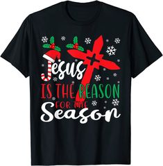 Christmas Jesus Is The Reason For The Season Funny Gifts T-shirt Reason For The Season Christmas, Christian Christmas Gift, Pajamas Gift, Christmas Jesus, Jesus Tshirts, Stocking Stuffer Gifts, Christmas Stocking Stuffers, Mens Long Sleeve Tee, Jesus Shirts