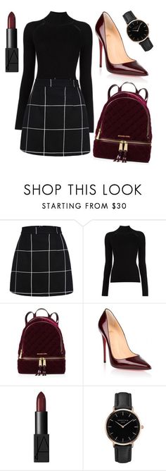 Untitled #72 by sashazaiats on Polyvore featuring Misha Nonoo, MICHAEL Michael Kors, Christian Louboutin, NARS Cosmetics and Topshop Misha Nonoo, Trendy Skirts, Fashion Dresses Casual, Trend Fashion, Christian Clothing, Outfit Casual, Work Fashion, Nars Cosmetics