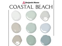 the different shades of paint for coastal beach