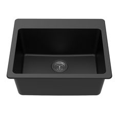 an image of a black sink on a white background