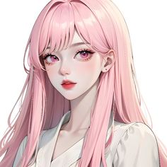 Anime Diy, Pink Pfp, Pink Hair Anime, Cute Eyes Drawing, Girl With Pink Hair, Animation Art Character Design, Cute Eyes, Anime Monochrome