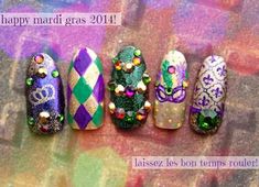 Ginger Nails, Trendy Holiday Nails, Summer Shellac, Holiday Nails Summer, Hair Competition, Mardi Gras Makeup