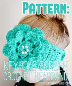 a magazine cover with a crochet headband on it's front page