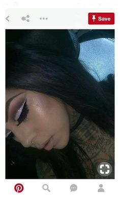 Eyeshadow Cut Crease, Makeup Glitter Eyeshadow, Makeup Glitter, Pinterest Makeup, Makeup On Fleek, Baddie Makeup, Glitter Eyeshadow, Makeup Goals, Cut Crease