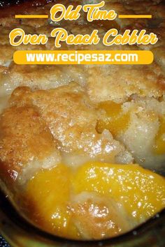 an old time oven peach cobbler recipe