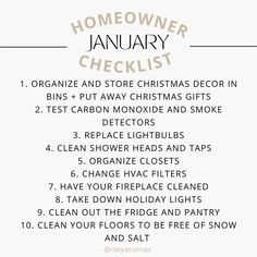 the holiday checklist for homeowners