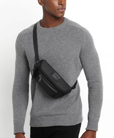 01424831041 Waist Bag Men, Tumi Bags, Leather Portfolio, The Alpha, Clutch Pouch, Carry On Luggage, Waist Pack, Wallet Accessories, Garment Bags