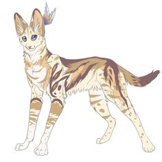 a drawing of a cat with wings on it's back legs and tail, standing in front of a white background