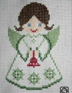 Cross Stitch Christmas Cards, Holiday Cross Stitch Patterns, Cactus Cross Stitch, Cross Stitch Angels, Small Cross Stitch, Cross Stitch Love