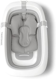 an inflatable baby seat is shown from above