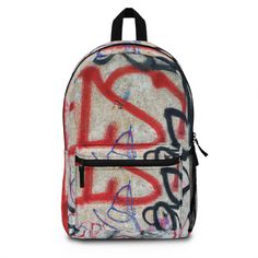 This stylish and eye-catching Textile Design Backpack is perfect for all your daily needs. It's roomy enough to hold all your books, clothes, and other essentials. Crafted using high- quality fabric, it has an adjustable shoulder strap to make carrying it easy and comfortable. What's more, its timeless design makes it a perfect choice for all occasions. #textiledesign #backpack #style #wearableart #accessories #essentials #adjustable #dailyneeds #stylish #comfortable #highquality #timeless Red Bag For Back To School Streetwear, Urban Style School Bags For Back To School, Red Bags For Back To School Streetwear, Casual Streetwear Softback Backpack, Urban Backpack For Back To School, Softback Bag For Streetwear And Back To School, Softback Bags For Streetwear And Back To School, Casual Multicolor Backpack For Streetwear, Rucksack Style