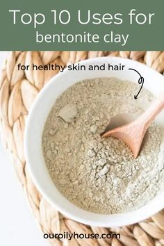 Uses Of Bentonite Clay, Bentonite Clay Dry Shampoo, Diy Dry Shampoo Bentonite Clay, Bentonite Clay Uses, Bentonite Clay Detox Bath, Bentonite Clay Bath, Lye Soap Recipe, Bentonite Clay Hair, Bentonite Clay Detox