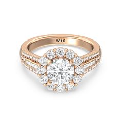 an 18k rose gold engagement ring with round brilliant cut diamonds set in the shan shan shan shan shan shan shan shan shan shan shan shan shan shan shan shan shan shan shan shan shan shan shan