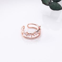 📌 Please Note: Items on this page are not sold as a set, each item is sold separately, please select the style you prefer using the selector on this page. When adjusting the ring, please squeeze or expand the ring body slowly and gently. 💎 Materials: 14k Rose Gold/White Gold Electroplated - more durable than regular platings Cubic Zirconia 📐 Size: Adjustable Open Design - Size 5+ Rose Gold Round Midi Rings, Adjustable Rose Gold Stackable Crystal Ring, Adjustable Stackable Rose Gold Crystal Ring, Adjustable Rose Gold Metal Ring, Adjustable Metal Crystal Ring For Wedding, Adjustable Rose Gold Midi Rings, Elegant Adjustable Metal Toe Rings, Adjustable Rose Gold Open Crystal Ring, Layer Rings