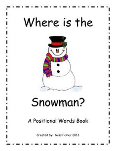 the book where is the snowman?, with an image of a snowman wearing a hat and scarf