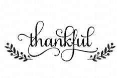 a black and white sign that says,'thank'in cursive writing