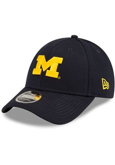 New Era Michigan Wolverines Strech Snap 9FORTY Adjustable Hat - Navy Blue Logo Mascot, Detroit City, Minnesota United Fc, Portland Timbers, Jersey Hat, Nba Hats, Vancouver Whitecaps Fc, Sporting Kansas City, Logo New