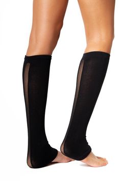 MESH LEGWARMERS Collection Back mesh panel accent Mid-calf height Fabric Details: 80% cotton 20% spandex Care Instructions: Machine wash warm. Line dry. Do not bleach. Do not iron. Free shipping on all orders $35 or over. Does not apply to international or overnight orders. Fitted Black Mid-calf Legwear, Solid Mid-calf Stretch Hosiery, Mid-calf Solid Color Stretch Hosiery, Black High Stretch Mesh Hosiery, Stretch Nylon Knee-high Hosiery, Black Mesh Hosiery For Summer, Black Stretch Mid-calf Legwear, Spring Stretch Black Hosiery, Black Stretch Legwear For Summer