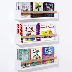 PRICES MAY VARY. 【Perfect Design】This wooden floating shelf has a protection rod design in the middle to prevent items from falling to protect your family, perfect for organizing your books, toys, photo frames and other decorations! 【Safe and Sturdy】The nursery bookshelf made of 100% solid wood, this floating shelf is sturdy and reliable. Very easy to store your books, photos, toys! Can also be installed in your bedroom, kitchen and bathroom to organize and decorate! 【Quick Installation】This mul Wood Bookshelf Wall, Bookshelf For Bedroom, Nursery Book Shelves, Floating Book Shelves, Kitchen Spice Rack, Floating Books, Floating Bookshelf, Nursery Book, Shelves For Wall