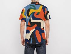 • Abstract Shirt Men: Embrace a bold look with this abstract shirt featuring a unique multicolor pattern print.• 80s Style Shirt: This 80s style shirt is perfect for adding a retro flair to your wardrobe.• 90s Style Shirt: Capture the essence of the 90s with this stylish shirt, ideal for vintage fashion lovers.• Abstract Opt Art Shirt: Stand out with this eye-catching abstract opt art shirt, designed for those who love vibrant and artistic prints.Crafted from 95% polyester and 5% spandex, this s Relaxed Fit Multicolor Patterned Shirt, Relaxed Fit Multicolor Shirt With Abstract Print, Multicolor Camp Shirt With Graphic Print And Relaxed Fit, Casual Multicolor Hawaiian Shirt With Abstract Print, Relaxed Fit Multicolor Camp Shirt With Graphic Print, Casual Multicolor Tops With Abstract Pattern, Modern Multicolor Graphic Print Shirt, Retro Multicolor Camp Shirt With All Over Print, Multicolor Collared Shirt With All Over Print