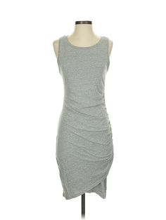 Leith Casual Dress Size: Small Gray Dresses - used. 56% POLYESTER, 44% COTTON, Bodycon, Scoop Neck, Solid, Knee Length, Sleeveless | Leith Casual Dress - Bodycon: Gray Solid Dresses - Used - Size Small Gray Casual Dress, Gray Dresses, Dress Bodycon, Solid Dress, Gray Dress, Casual Dresses For Women, Knee Length, Casual Dress, Casual Dresses