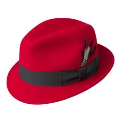 Red Fedora Hat, Bailey Hats, Mens Fedora Hat, The Avant Garde, Red Fedora, Dope Hats, Mens Fedora, Wool Fedora Hat, Wool Fedora