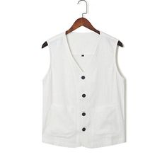 Season:Spring  Summer; Sleeve Length:Sleeveless; Gender:Men's; Style:Basic,Designer,Fashion; Tops Type:Tank Top,Undershirt,Vest Top,Sleeveless Shirt; Occasion:Vacation,Casual Daily,Going out,Street; Pattern:Plain; Design:Buttons,Pocket; Neckline:V Neck; Listing Date:06/12/2024; Bust:; Length: Undershirt Tank Top, Fitness Tank Top, Cheap Tank Tops, Womens Basic Tops, Mens Outdoor Jackets, Cotton Linen Pants, Outwear Women, Linen Shirt Dress, Plus Size Outerwear