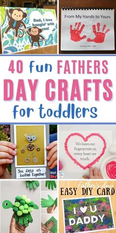 fathers day crafts for toddlers that are fun and easy to make with the kids