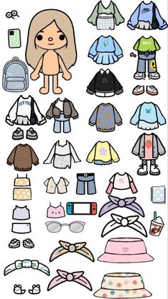 the paper doll is made to look like clothes