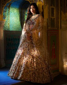 Full Sleeves Blouse, Rimple And Harpreet Narula, Seema Gujral, Gold Lehenga, Aditi Rao, Gold Tulle, Velvet Lehenga, Full Sleeve Blouse, Net Lehenga