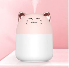 Color: Sakurapink—cat, Product Specifications: Humidifier Witch Room Decor, Alternative Decor, Mini Office, Smiling Cat, Vintage Room Decor, Boho Living Room Decor, Indie Room Decor, Cute Tigers, Grunge Room