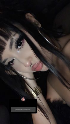 Black Contacts, Skincare Ideas, Alt Makeup, Icons Girls