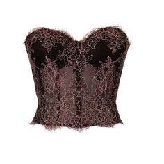 The Safiro Crystal Bronze Lace Corset Top is a handcrafted marvel that perfectly molds to your silhouette. This heart-shaped, metallic lace corset offers a blend of timeless elegance and breathtaking beauty. Made with luxurious French lace, the top is both secure and comfortable. Its design is accentuated with tone-on-tone crystals, adding subtle sparkle. This Safiro signature piece showcases dedicated craftsmanship, making it an instant favourite for those seeking style and sophistication. Stand out with this unique, tailored piece that effortlessly captures elegance. Upper: 31% polyester, 27% polyamide, 21% viscose, 21% metal polyester Inner: 100% silk cups and boning; 100% polyester net Internal structured bodice for support Hand-made in the UK Dry clean only Elegant Lace Corset With Lace Closure, Elegant Lace Corset With Contrast Lace, Wedding Fitted Corset With Lace Closure, Elegant Overbust Lace Bodice, Elegant Lace Overbust Bodice, Elegant Evening Corset With Lace Closure, Elegant Lace Closure Corset For Evening, Formal Overbust Lace Corset, Elegant Lace Bodice For Party