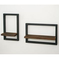 Set of 2 Wall Shelves, Kvago Wood Floating Shelves Hanging Storage Shelves Wall Mounted Decoration Display Organizing Shelf for Living Room Bedroom Kitchen Home Office, Black Description: These rustic floating shelves combine retro style with a modern look, making them a perfect match for any theme. With a touch of farmhouse aesthetics, they add a rustic charm to your living room, bedroom, study, or office. These decorative wall shelves will make your items more chic and eye-catching. The self h Vertical Wall Shelf, Black And Wood Shelves, Staggered Floating Shelves Living Room, Staggered Floating Shelves, Decorative Wall Shelves, Hanging Storage Shelves, Home Office Black, Floating Shelves Living Room, Shelf For Living Room