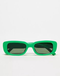 AIRE ceres rectangle sunglasses in green | ASOS Festival Sunglasses, Rectangle Sunglasses, Body Fit, Asos, Jewelry Shop, Sunglasses, Festival, Green