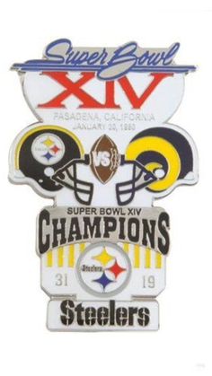 the super bowl logo is shown on top of two other nfl teams'emblems