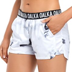 Oalka Women's Running Shorts With Pockets/ Sports Athletic Workout Fitness Lightweight Gym Shorts Sz Xxl Cloudy White Condition: Nwt Us Size: Xxl (16) Waist: 35.5 - 36.5 Hip: 46.5 - 48.5 Length: 11.8 Features/Accents: Super Soft, Breathable Knit Construction, Lightweight Quick-Drying Fabric Delivers Cool And Comfort In Hot Weather, Keeping You Dry The Whole Day. Handy Pockets On Each Side, Convenient & Roomy, One Discreet Zippered Pocket On The Right Keeps Essentials Secure. Gym Shorts Features White Athletic Shorts With Built-in Shorts For Gym, White Moisture-wicking Activewear For Leisure, White Moisture-wicking Leisure Activewear, White Sporty Activewear For Summer, Sporty White Activewear For Summer, Stretch White Athletic Shorts For Gym, Breathable White Sportswear Shorts, White Breathable Activewear For Summer, White Athletic Shorts With Built-in Shorts For Running