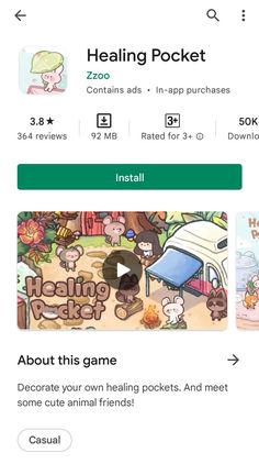 the google play app is shown with an image of animals and other things on it